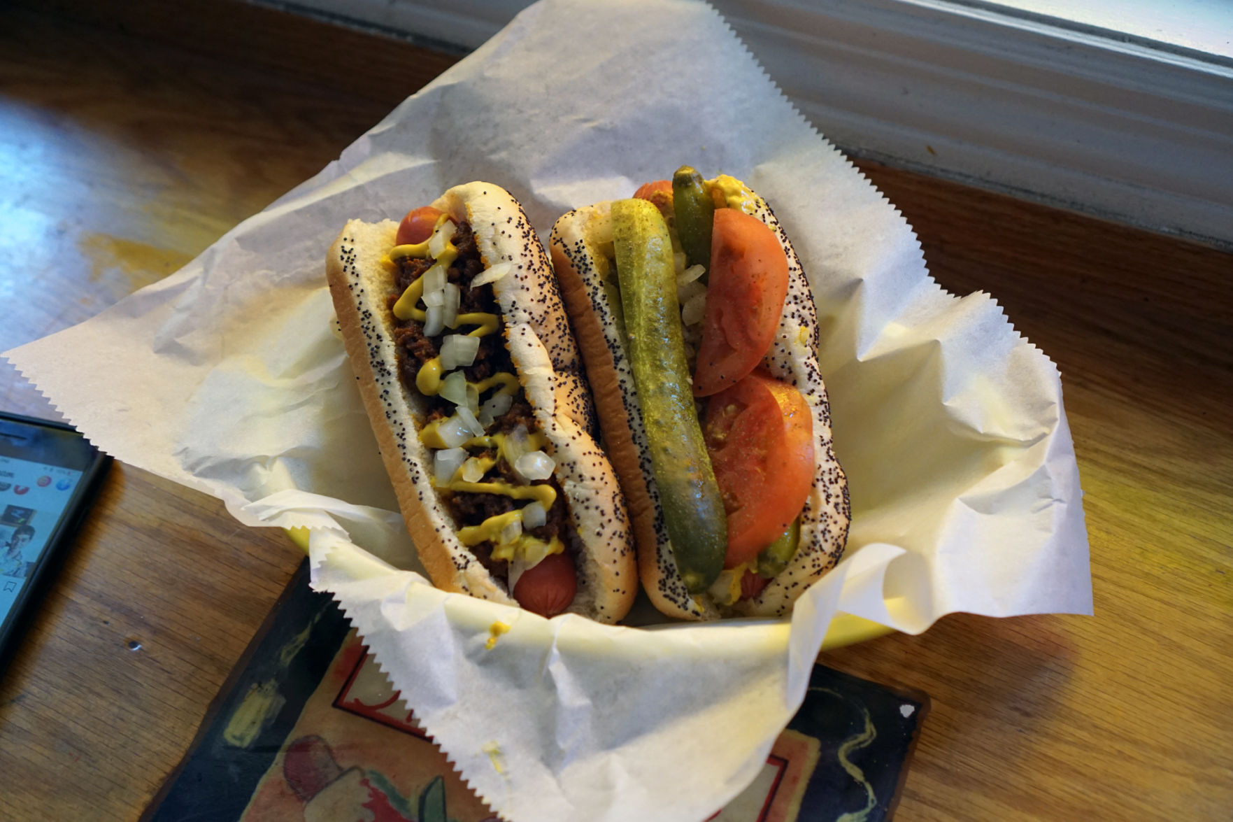 Skoogie's hot dogs